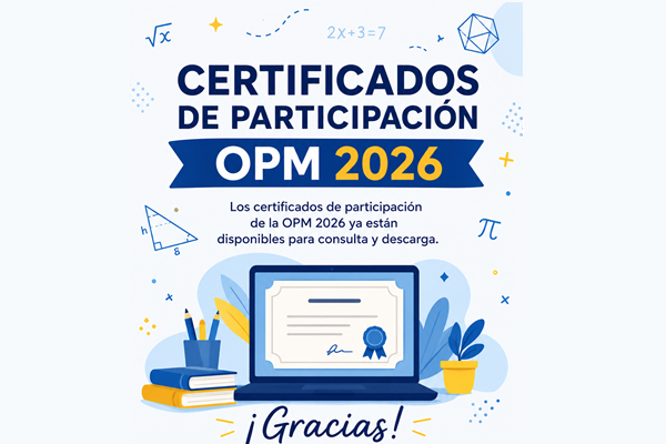 Certificados de participación OPM 2026