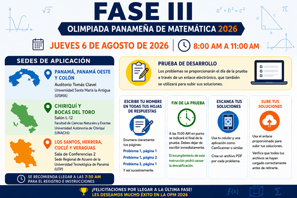 Información importante sobre la Fase III de la OPM 2026